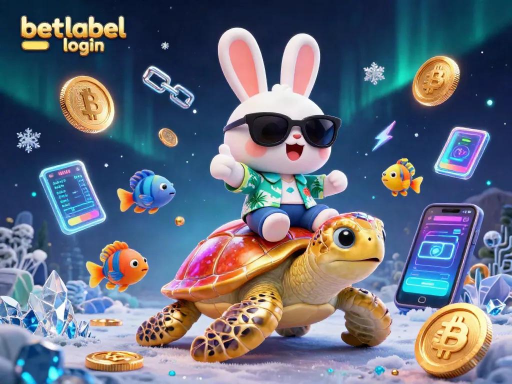Place bets and win big with betlabel login, featuring a 3D lucky rabbit and turtle illustration.